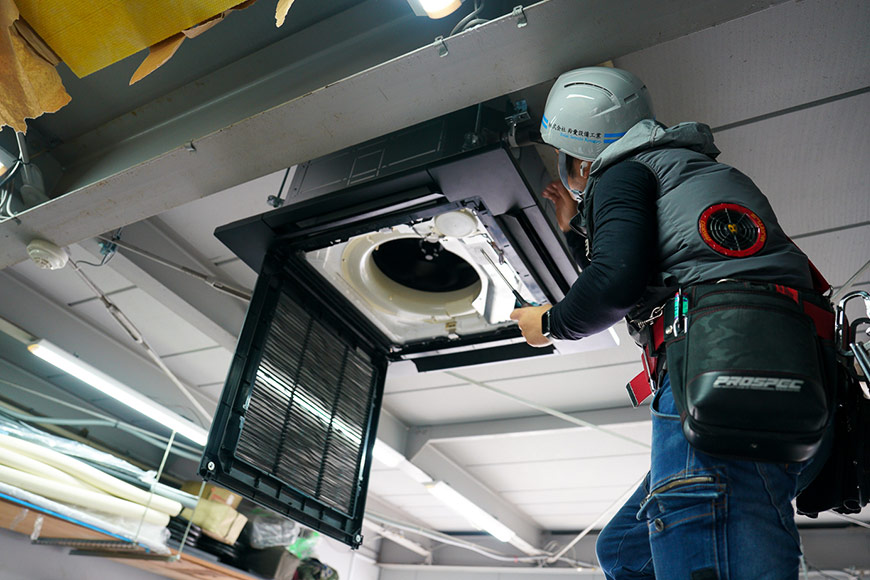 空調設備の改修にも幅広く対応